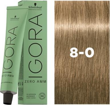 Produktbild Schwarzkopf Igora Zero AMM - 8-0 Hellblond (Blond)