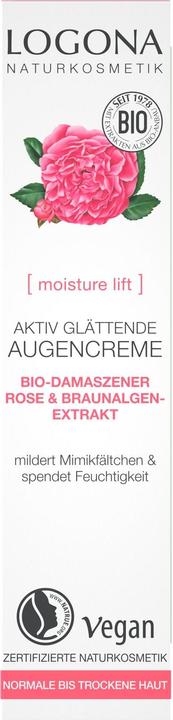 Image du produit Logona Crème pour les yeux lissante active (Crème pour les yeux, 15 ml, Jour + nuit)