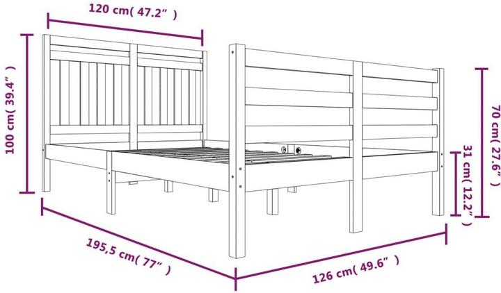 Image du produit vidaXL Lionel (120 x 190 cm)
