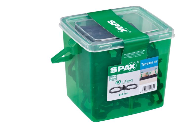 Actual product image Spax Terasse Air Spacer 6.5mm Ventilation for wooden boards Terasse in handle case 40 pcs. (40 x)