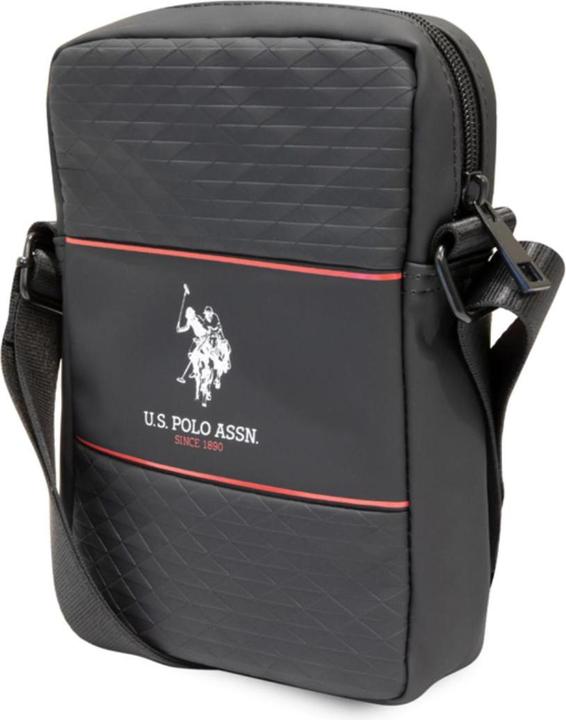 Immagine prodotto U.S. Polo Borsa 8" a righe centrali, nera