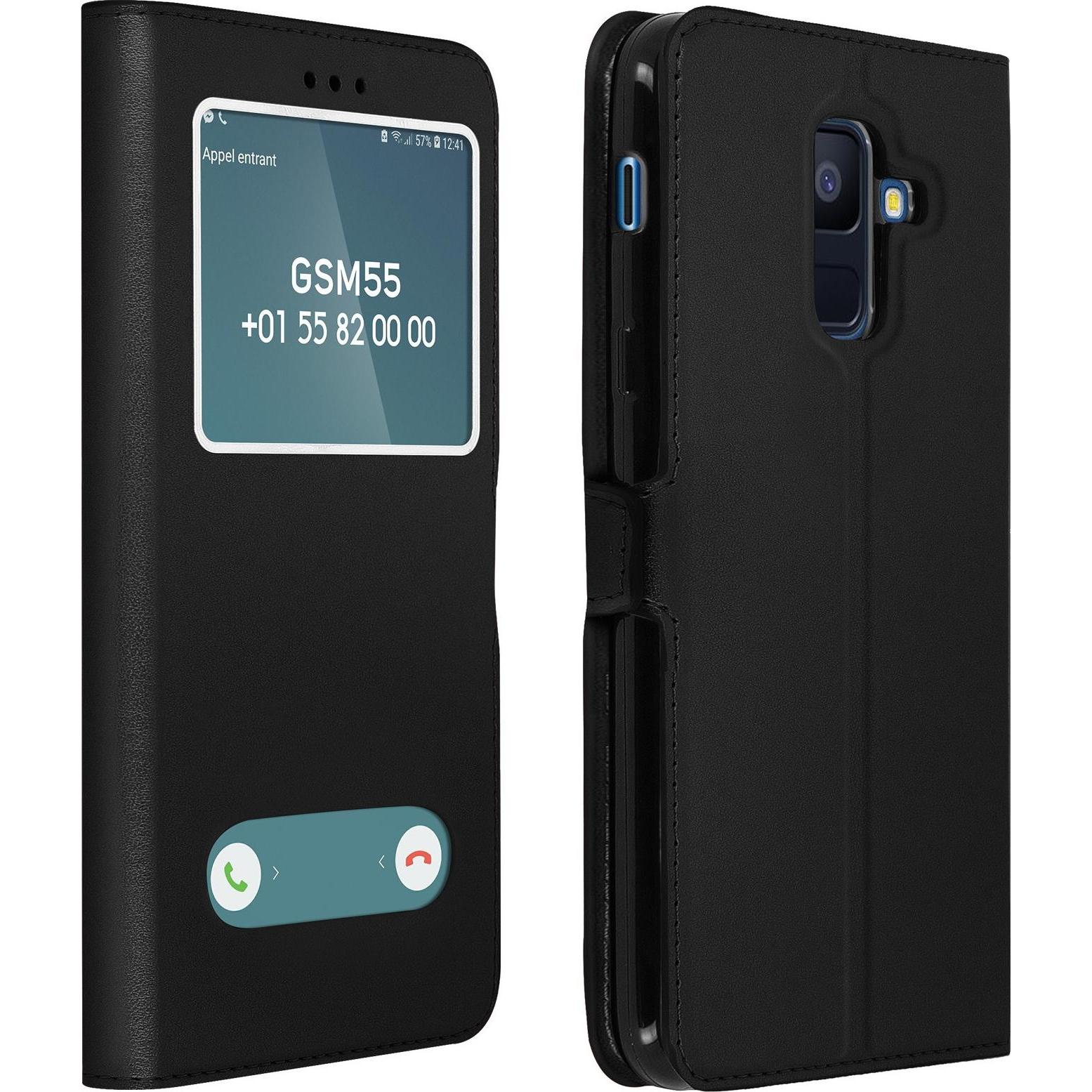 Avizar Towind Series (Samsung Galaxy A6+), Smartphone Hülle, Schwarz