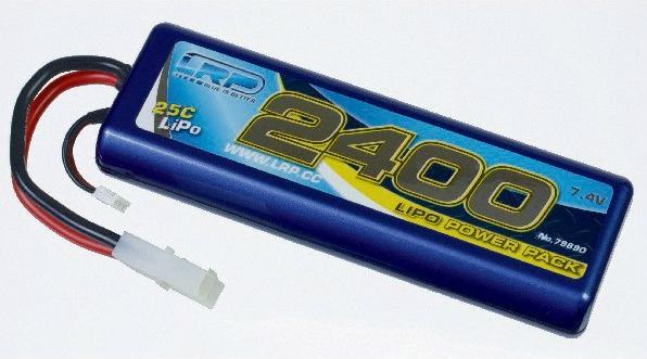 Wittmax LRP LiPo power pack 2400-7,4v-25C-stickpack hardca