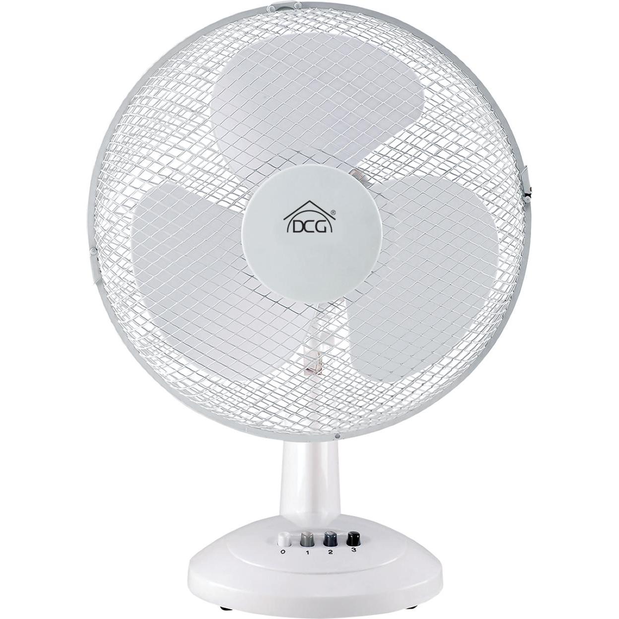Dcg Weiss Eltronic Oszillierender Tischventilator 40Cm 3 Geschwindigkeiten Ve9040, Ventilator,