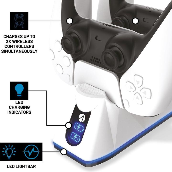 Actual product image Stealth Twin Charging Dock + Play & Charge Cable (PS5)