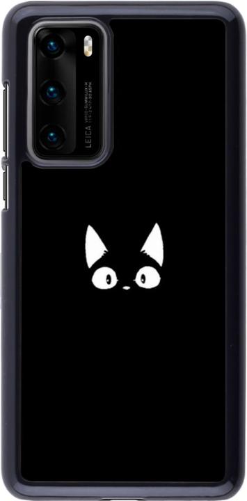 Produktbild PhoneLook Hülle Funny cat on black (Huawei P40)
