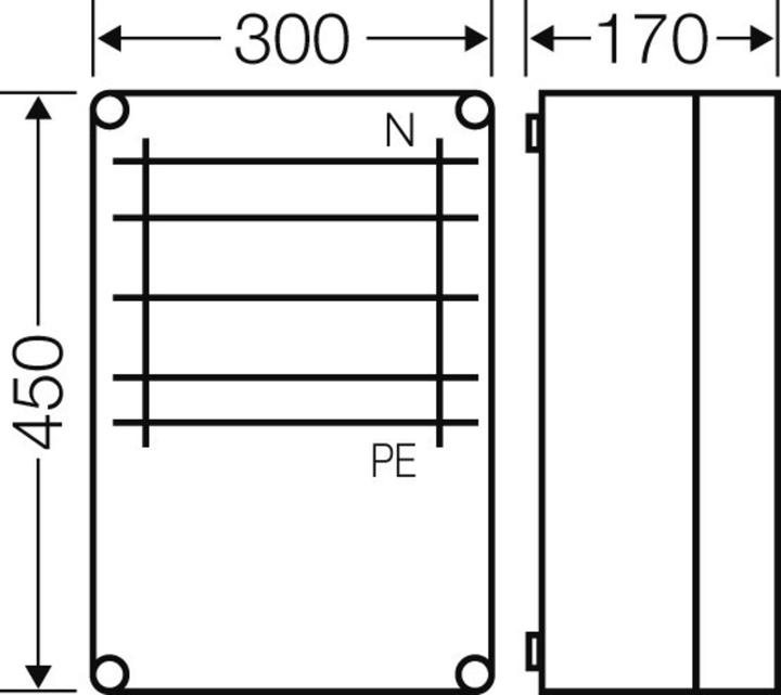 Actual product image Hensel Busbar housing