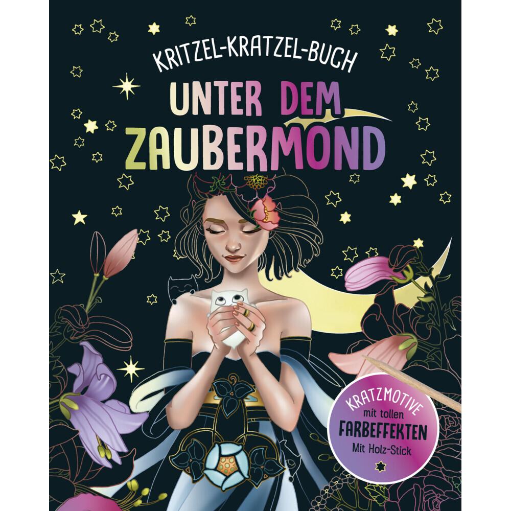 Unter dem Zaubermond - Kritzel-Kratzel-Buch für Kinder ab 7 Jahren, Kinderbücher