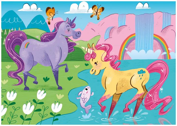 Immagine prodotto Clementoni Puzzle Unicorns Brilliant 2x20 pezzi (40 pezzi)