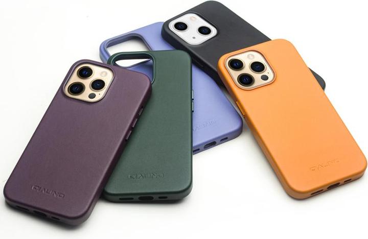 Image du produit QiAlino Coque cuir véritable (compatible MagSafe) (Apple iPhone 13 Pro Max)