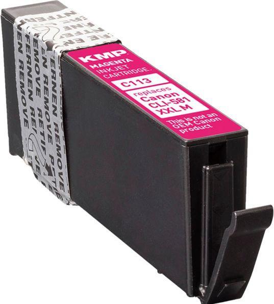 Actual product image KMP C113 Ink Cartridge compatible with Canon CLI-581XXL (M)