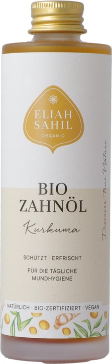 Immagine prodotto Eliah Sahil Olio biologico per denti alla curcuma (100 ml)