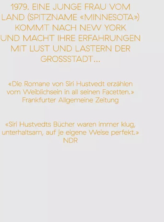 Produktbild Damals (Deutsch, Siri Hustvedt, Grete Osterwald, 2019)