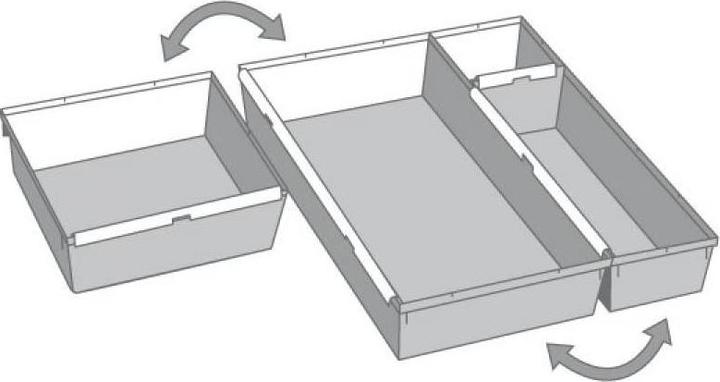 Actual product image keeeper Drawer dividers (15 x 15 x 5 cm)