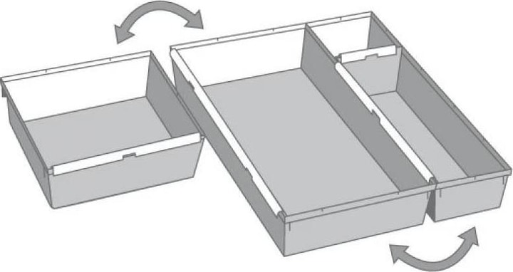 Produktbild keeeper Schubladeneinteilungen (15 x 15 x 5 cm)