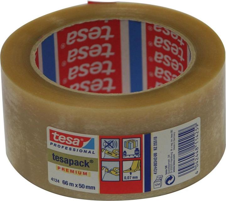 Produktbild tesa tesapack PVC/NR 66m:19mm transp. (19 mm)