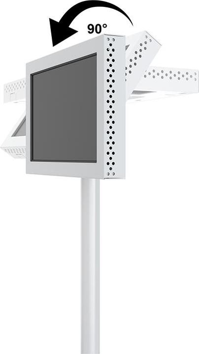 Produktbild Multibrackets M Pro Series Single Pole Floorbase White