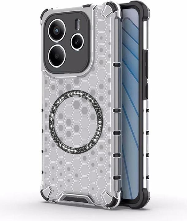 Produktbild Techsuit - HoneyComb Shield MagSafe - Xiaomi Redmi Note 14 5G - White (Xiaomi Redmi Note 14 5G)