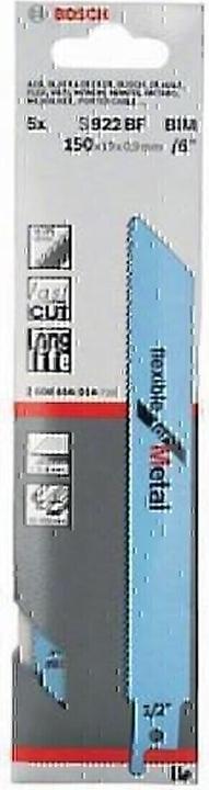 Actual product image Bosch Professional Zubehör Sabre saw blade S 922 BF, Flexible for Metal, pack of 5