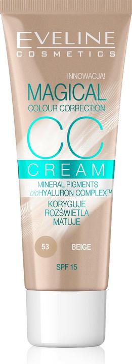 Eveline Magical Colour Correction CC Cream SPF15 multifunkcyjny podkład 53 Beige 30ml (Beige)