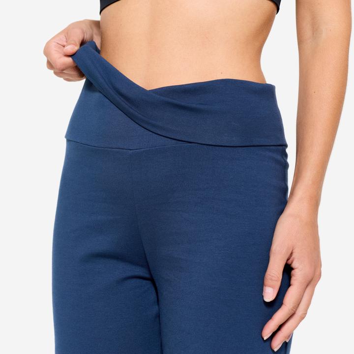 Produktbild Kimjaly Yogahose hoher Bund sanftes Yoga Damen marineblau (W26/L30)