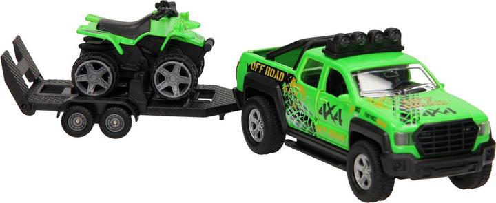 Kids Globe Traffic Terrain Vehicle with Trailer and Quad Light and Sound