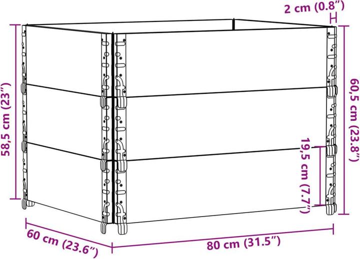 Produktbild vidaXL Pflanzkübel