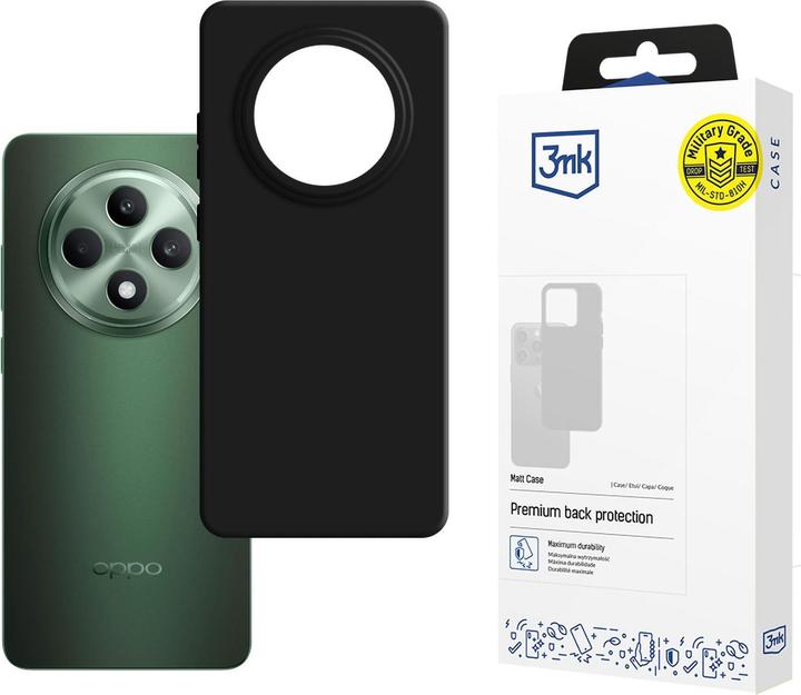 Actual product image 3MK Matt Case Oppo Reno 12 F czarny/ black (Oppo Reno12)