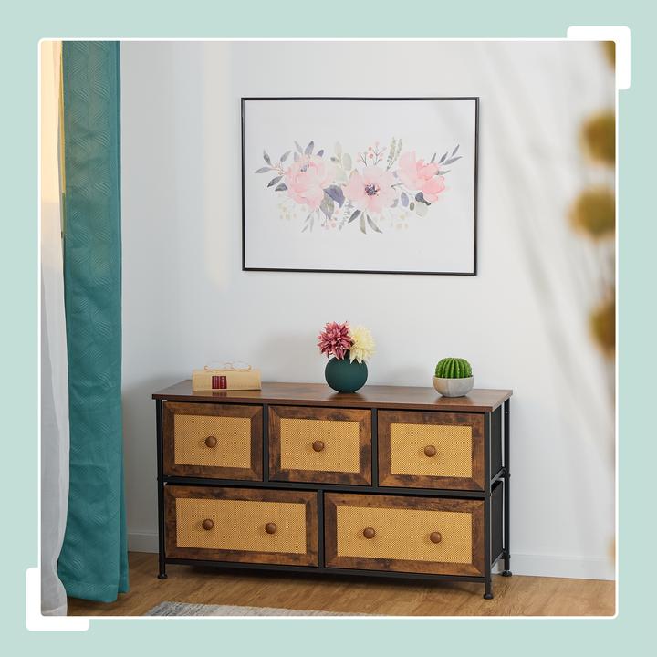 Produktbild Relaxdays Kommode (100 x 32.5 x 54.5 cm)