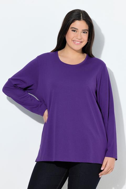 Produktbild Ulla Popken Shirt, Relaxed, Rundhalsausschnitt, Langarm (62)
