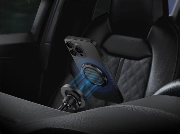 Actual product image Uniq Gripfit Premium 360 Magnetic Mount&Kickstand Magnetic Holder black/carbon black