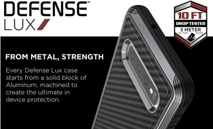 Produktbild Xdoria Defense Lux For Samsung Galaxy S10e - Black Carbon Fiber (Samsung Galaxy S10e)