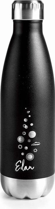 Lacor Double Wall Stainless Steel Bottle 0.50L Black (0.50 l)