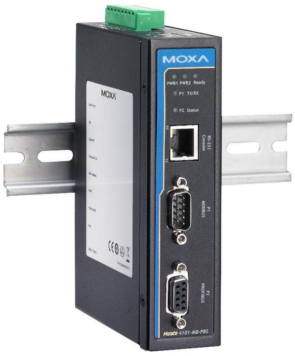 Actual product image Moxa Profibus Master To Modbus Slave Gateway MGATE 4101-MB-PBS-T