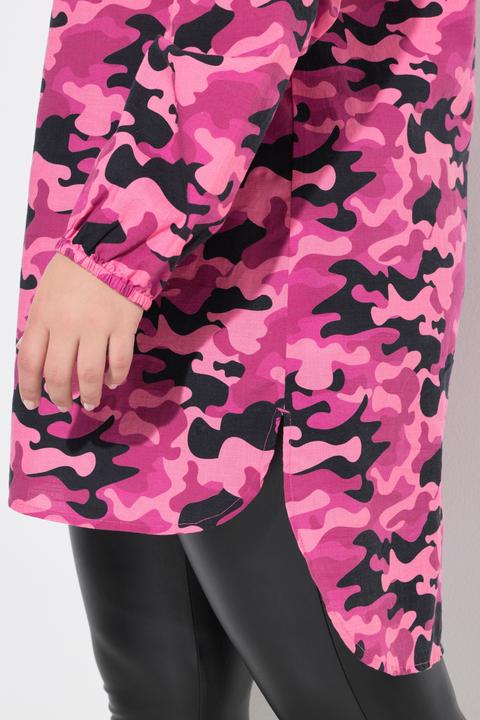 Produktbild Angel of Style Longbluse, Straight Fit, farbiger Leo und Camouflage (54)