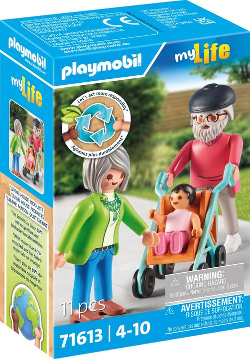 Produktbild Playmobil Grosseltern mit Baby (71613, Playmobil My Life)