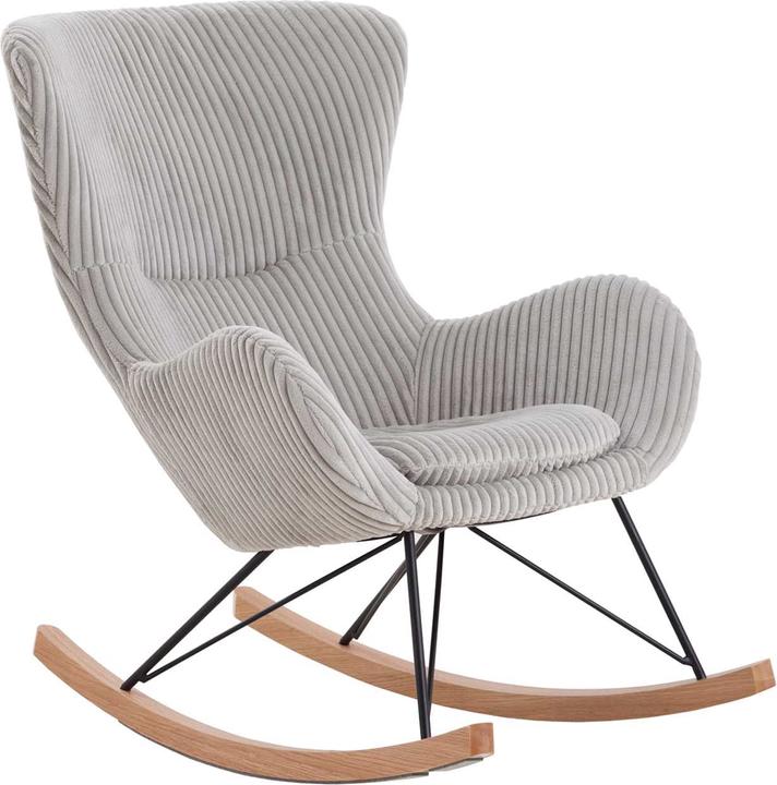 Produktbild SalesFever Schaukelstuhl Texturstoff grau