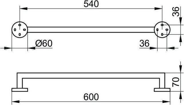 Produktbild Keuco Edition 90 Badetuchhalter