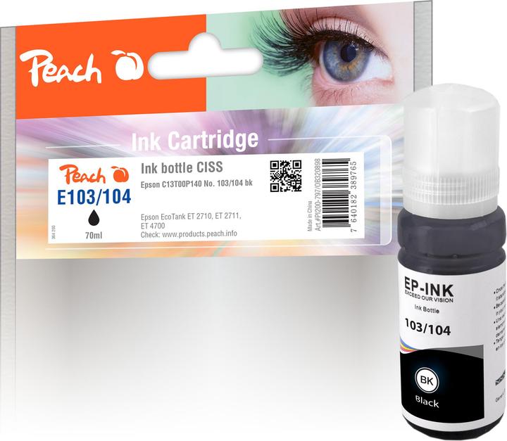 Produktbild Peach Tinte Epson 104 (C13T00P140) Black (BK)