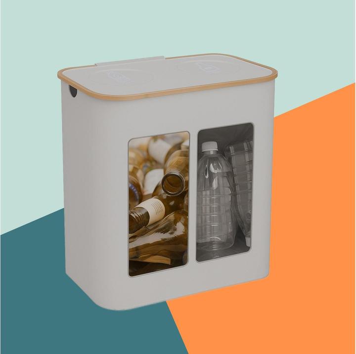 Produktbild Relaxdays Pfandflaschen-Sammelbehälter 2 Fächer (170 l)