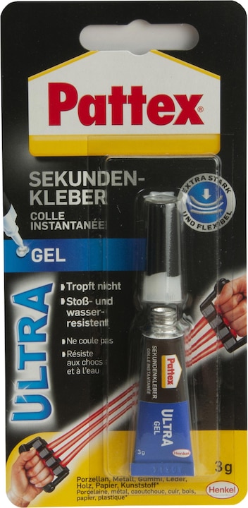 Produktbild Pattex Sekundenkleber Ultra Gel (3 g, 3 ml)