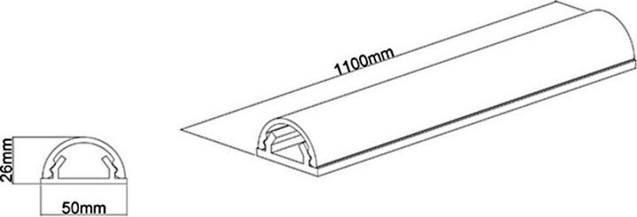 Image du produit Multibrackets Chemin de câbles (Conduit, 110 cm)