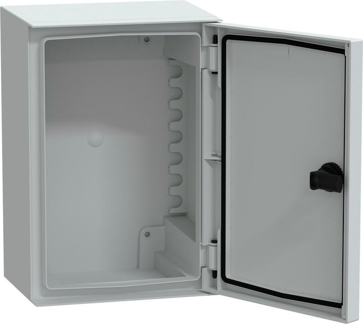 Produktbild Schneider Electric Wandmont. Geh. ABS/PC Monobloc IP66 H310xB215xT160 mm+Bakelit-Montageplat. NSYPLM32BG