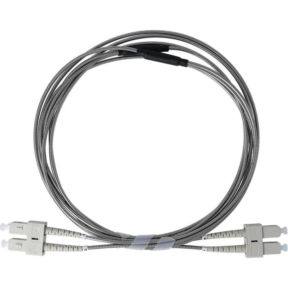 BlueOptics stahlarmiertes Duplex LWL Patchkabel SC-SC Multimode OM4 0.5 Meter (0.50 m), Netzwerkkabel