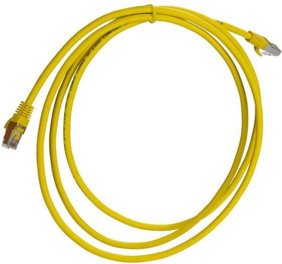 Produktbild RS PRO Cat 8 Kabel Cat8, 2m, Gelb Patchkabel, A RJ45 S/FTP Stecker, B RJ45, LSZH (S/FTP, 2 m)