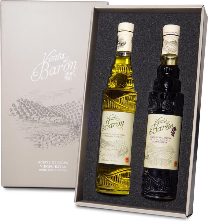 Venta del Barón PX Vinaigre 500ML + Huile d'olive extra vierge 500ML (1000 ml)