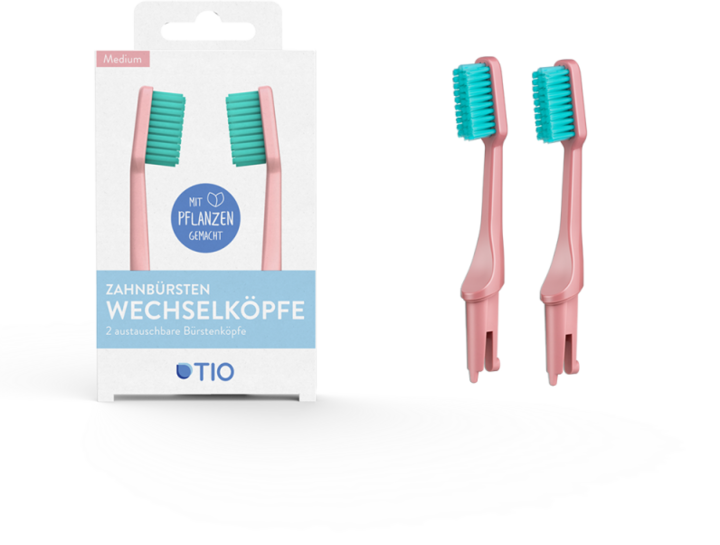 Actual product image TIO Interchangeable heads 2 pack Soft Coral (Soft, 2 x)