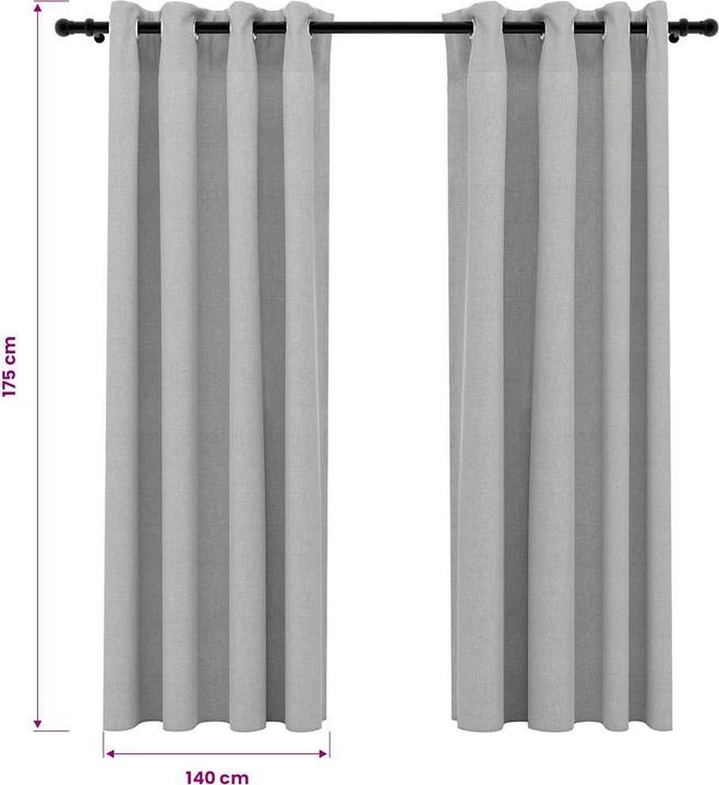 Produktbild vidaXL Vorhang (140 x 175 cm)