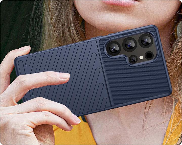 Produktbild Hurtel Thunder Case Hülle für Samsung Galaxy S25 Ultra Silikon Panzerhülle - Blau (Samsung Galaxy S25 Ultra)