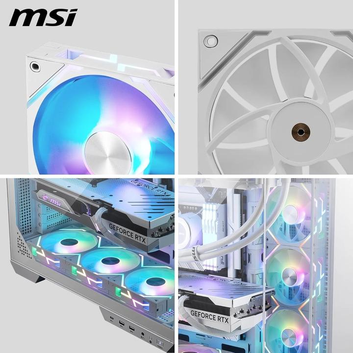 Produktbild MSI MPG EZ120 ARGB WHITE-3W (120 mm, 3x)